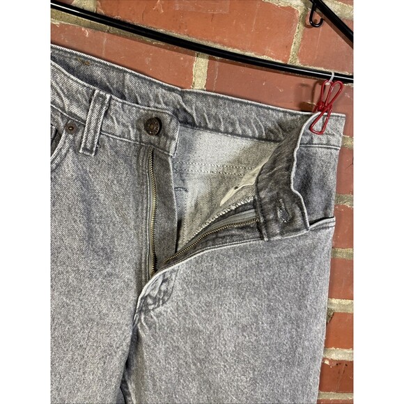 Vintage 90s Levi's 550 USA Made Grey Acid Stone Wash Cut Tag W31 L30, Real 31x30 - Picture 5 of 8